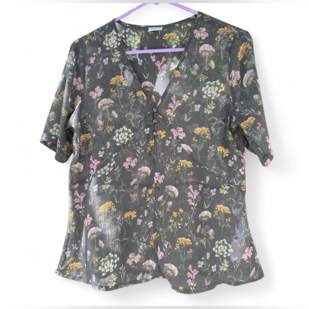 Jaqueline de YONG Floral Women’s Blouse Size S